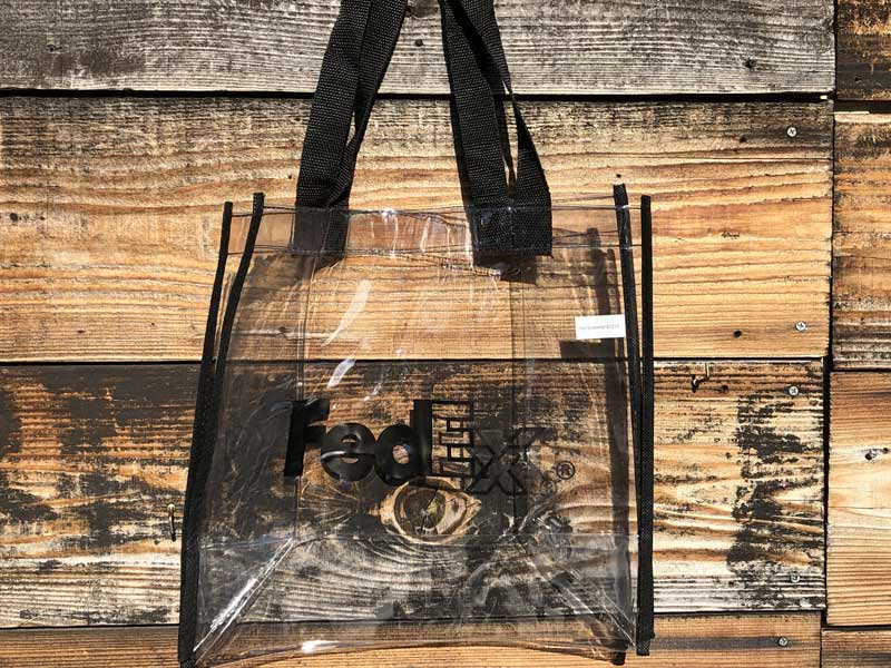 FedEx CLEAR BAG、COIN POUCH、フェデックス クリアトートバッグ、コインポーチ