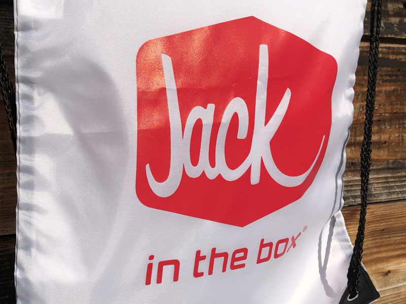 Jack in the box SNAP BAG、ジャックインザボックス 巾着仕様のスナップバッグ