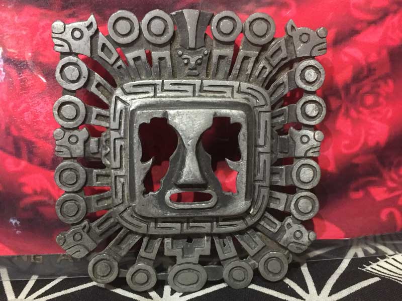 Vintage Used AZTEC Buckle �r���e�[�W�@�A�X�e�J���̃o�b�N��