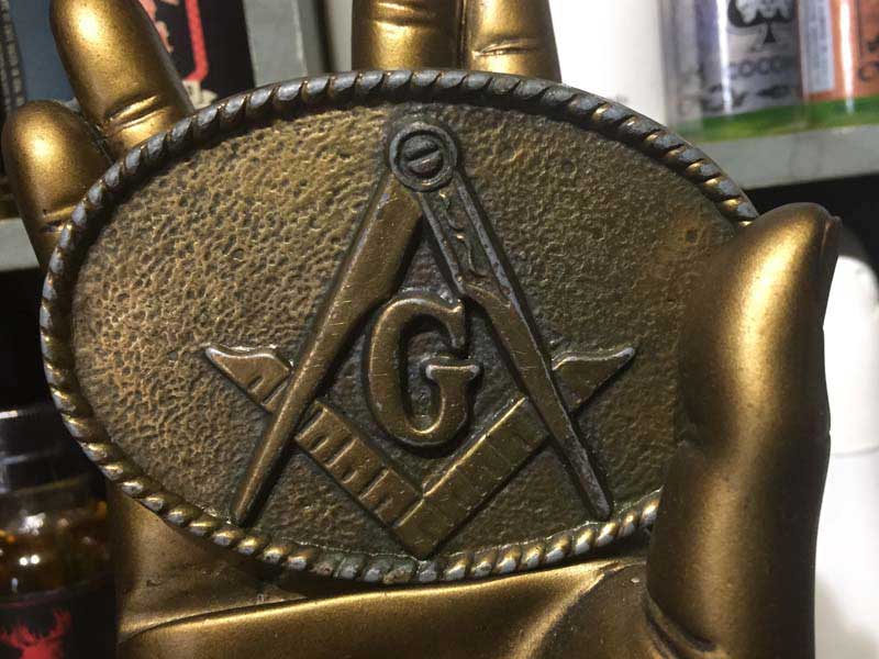 Vintage Freemason Buckle �r���e�[�W �t���[���[�\�� �o�b�N��