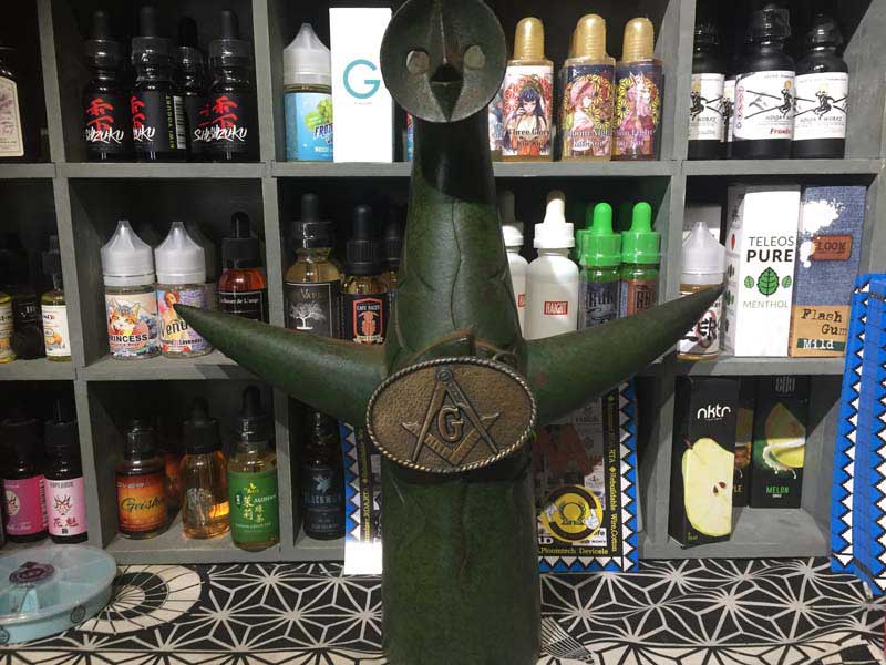 Vintage Freemason Buckle �r���e�[�W �t���[���[�\�� �o�b�N��