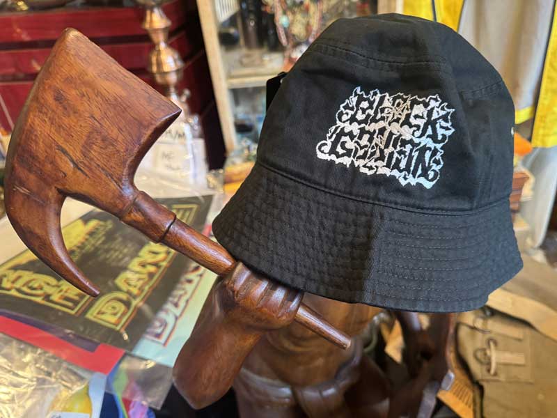 BLACK GANION �o���h �}�|�` 2024 �gMASTERPIECE�h BUCKET HAT Design by CASPER ( CMK / EDC )