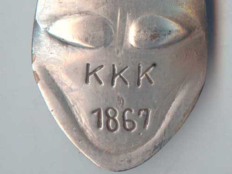 Antique Cult Goods/1867's Ku Klux KlanAN[ENbNXEN Silver Badge