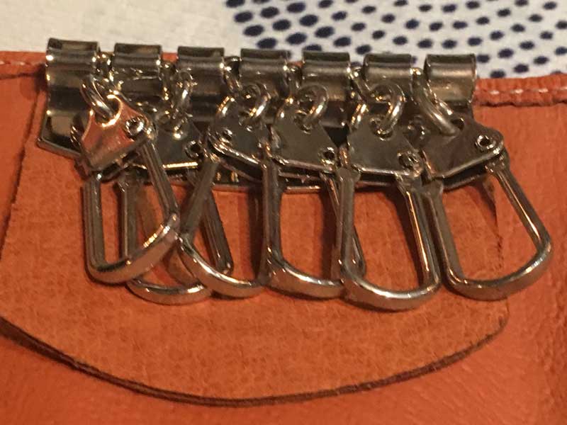 Australia Kangaroo Leather Key Holder �I�[�X�g�����A�� �J���K���[�v�̏��K����t���L�[�z���_�[