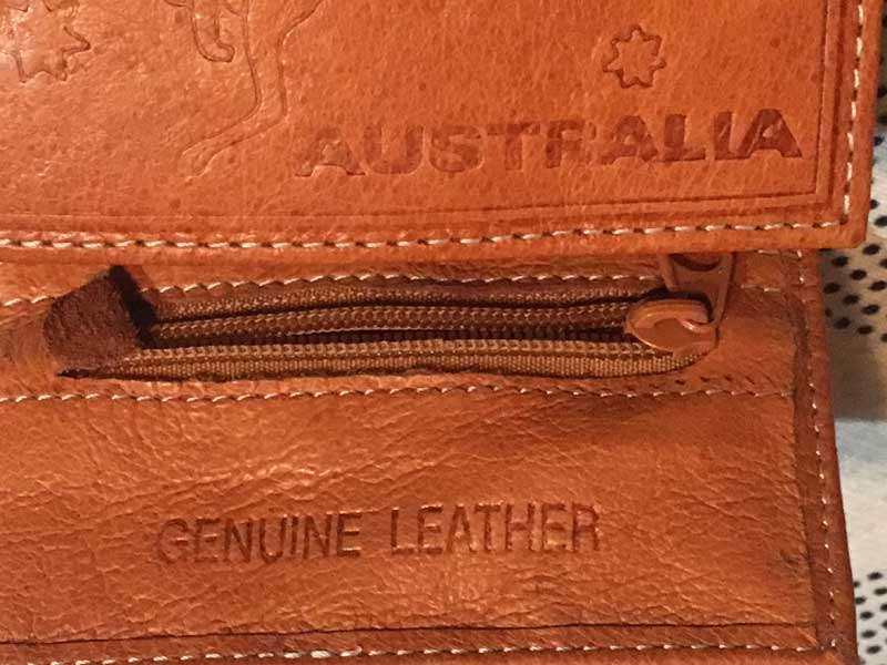 Australia Kangaroo Leather Key Holder �I�[�X�g�����A�� �J���K���[�v�̏��K����t���L�[�z���_�[