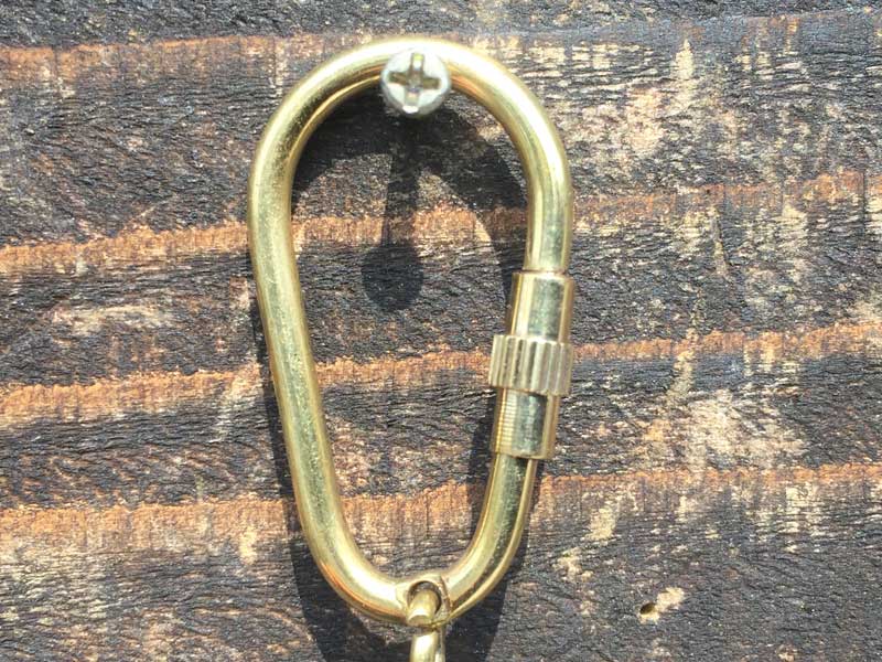 新品 Dulton Brass Whistle key holder ダルトン 真鍮製のホイッスルキーホルダー