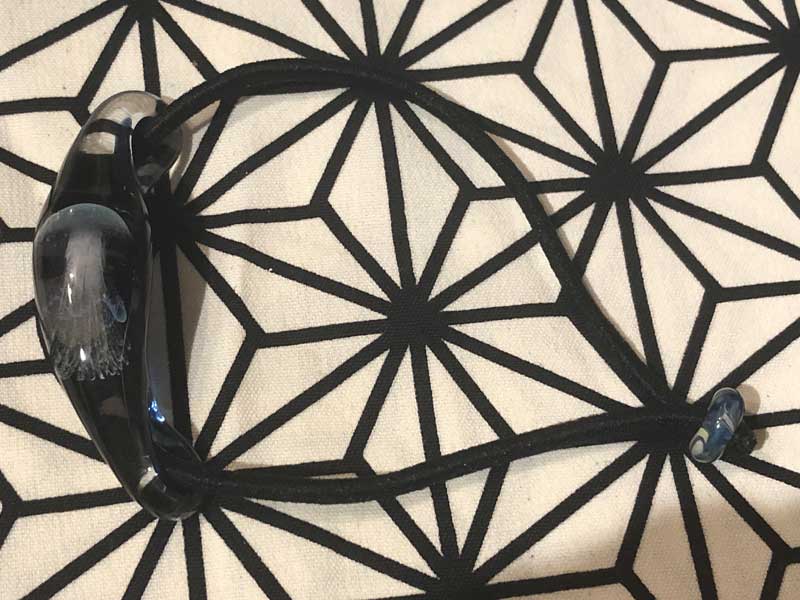 ���e�� �}�z�I Jellyfish �N���Q �w�A�S�� O-483 Pyrex Glass ���g�p�����A�[�g�K���X�̃A�N�Z�T���[