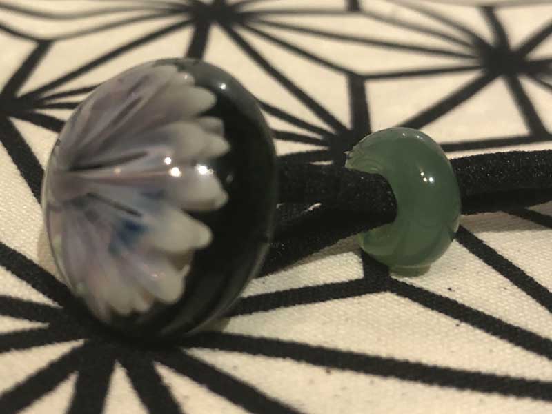 ���e�� �}�z�I �t�@�i �w�A�S�� O-509 Pyrex Glass ���g�p�����A�[�g�K���X�̃A�N�Z�T���[