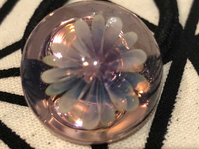 ���e�� �}�z�I �t�@�i �w�A�S�� O-514 Pyrex Glass ���g�p�����A�[�g�K���X�̃A�N�Z�T���[