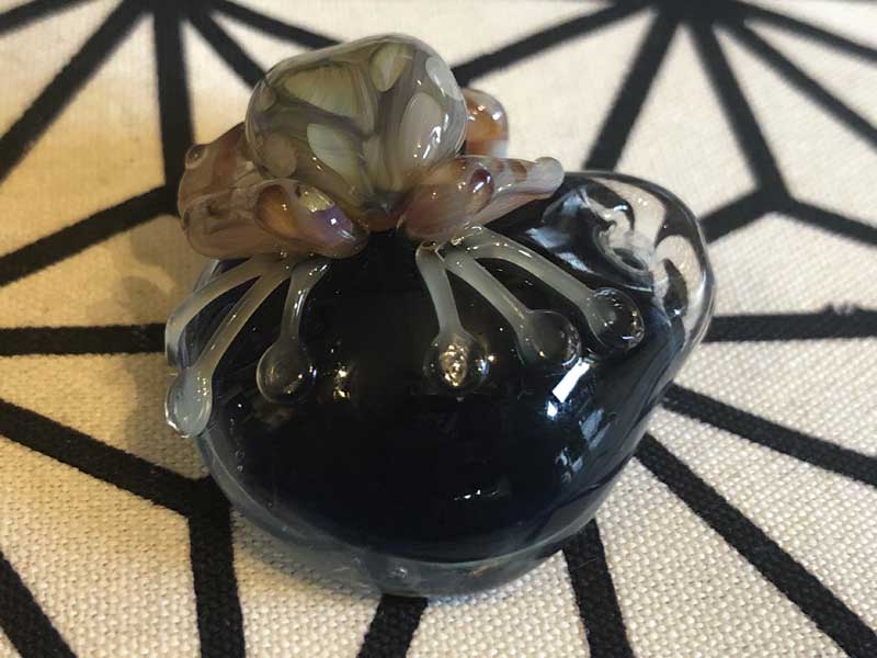 ���e�� �}�z�I Frog �F�� �l�b�N���X N-2436 �R�t�� Pyrex Glass ���g�p�����A�[�g�K���X�̃A�N�Z�T���[