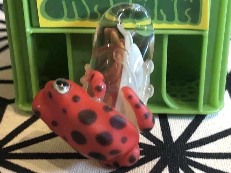 ���e�� �}�z�I Frog �^ x �t�@�i �y���_���g N-2912 �R�t�� Pyrex Glass ���g�p�����A�[�g�K���X�̃l�b�N���X