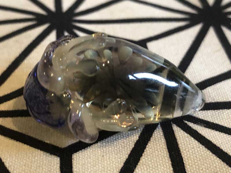 ���e�� �}�z�I Frog �^ x �t�@�i �y���_���g N-2971 �R�t�� Pyrex Glass ���g�p�����A�[�g�K���X�̃l�b�N���X