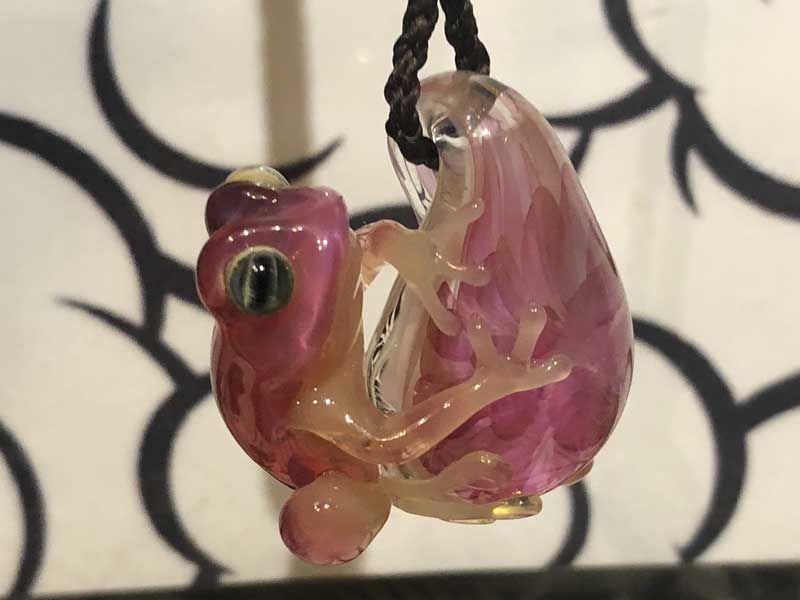 ���e�� �}�z�I Frog �^ xx �t�@�i �y���_���g N-3141 �R�t�� Pyrex Glass ���g�p�����l�b�N���X