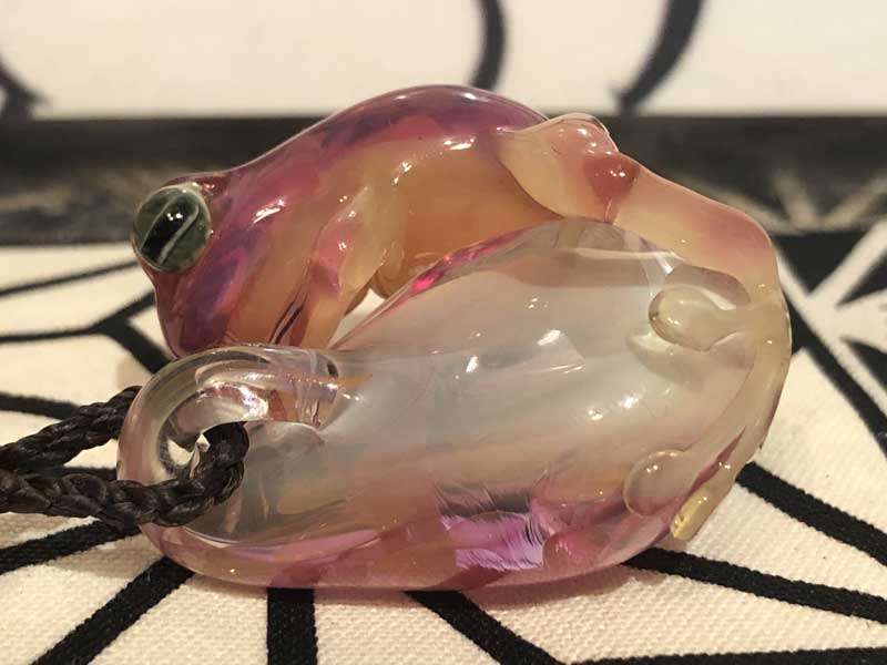 ���e�� �}�z�I Frog �^ xx �t�@�i �y���_���g N-3141 �R�t�� Pyrex Glass ���g�p�����l�b�N���X