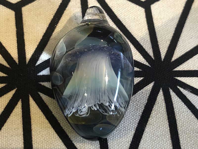 ���e�� �}�z�I Jellyfish �N���Q �y���_���g N-2122 PYREX�K���X���g�p�����A�[�g�K���X�̃l�b�N���X