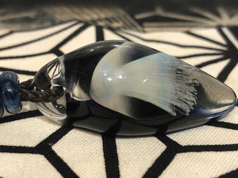 ���e�� �}�z�I Jellyfish �N���Q �y���_���g N-2623 PYREX�K���X���g�p�����A�[�g�K���X�̃l�b�N���X