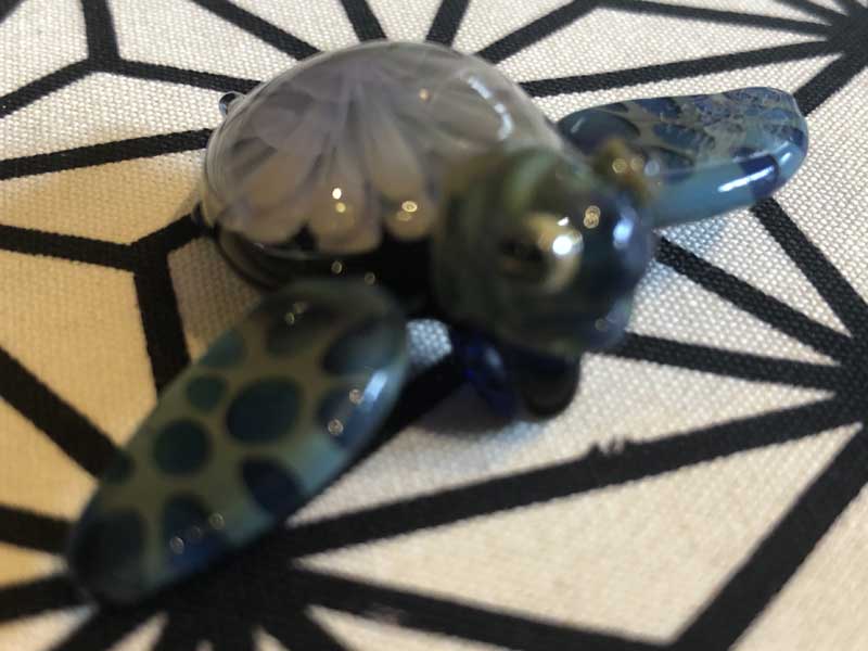 ���e�� �}�z�I KAME �t�@�i �l�b�N���X N-2081�R�t�� Pyrex Glass ���g�p�����A�[�g�K���X�̃A�N�Z�T���[