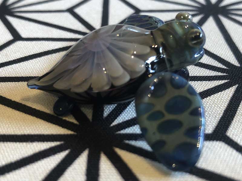 ���e�� �}�z�I KAME �t�@�i �l�b�N���X N-2081�R�t�� Pyrex Glass ���g�p�����A�[�g�K���X�̃A�N�Z�T���[