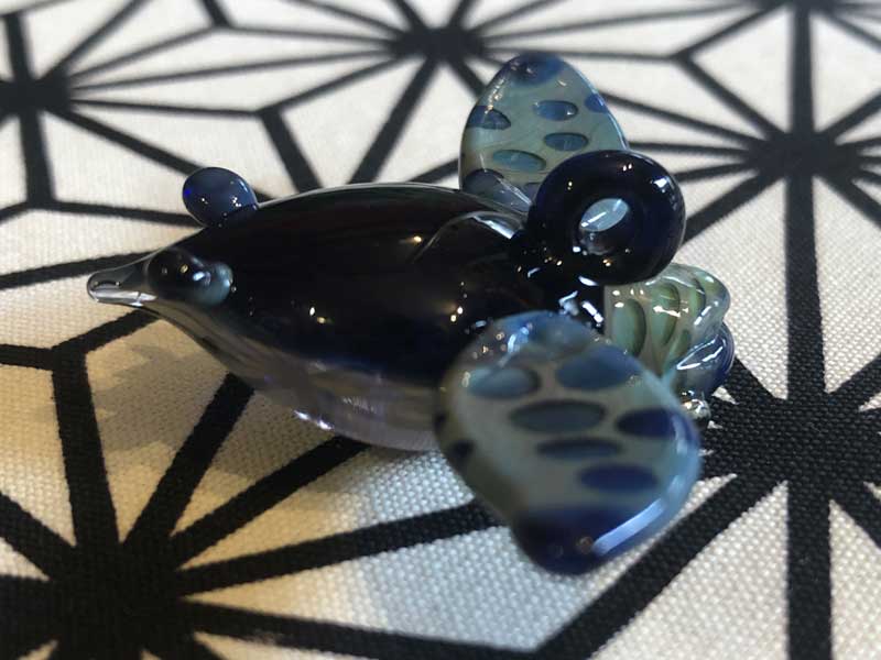 ���e�� �}�z�I KAME �t�@�i �l�b�N���X N-2081�R�t�� Pyrex Glass ���g�p�����A�[�g�K���X�̃A�N�Z�T���[