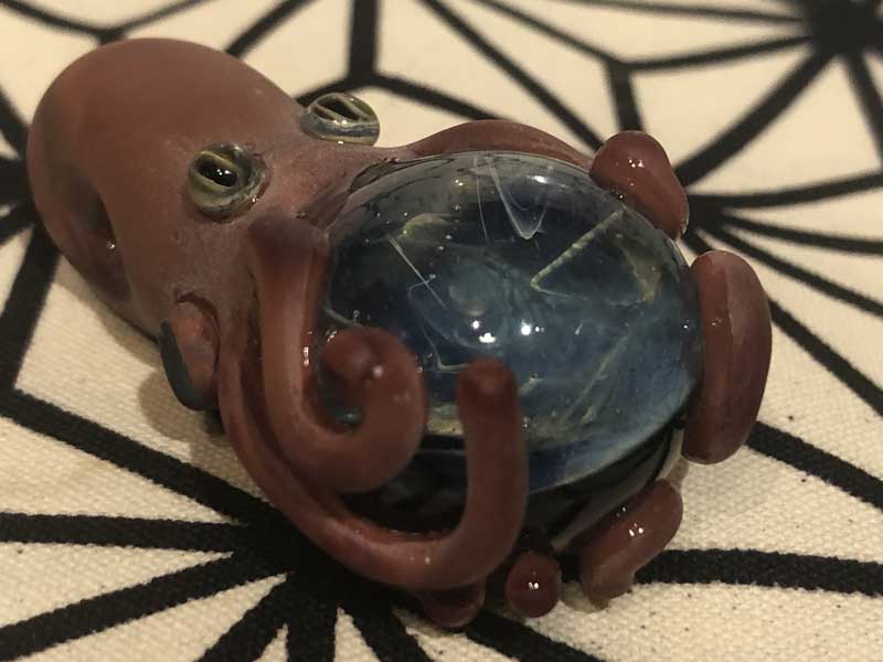 ���e�� �}�z�I Octopus �I�N�g�p�X�E�^�R �l�b�N���X N-2056�R�t�� Pyrex Glass �̃A�[�g�K���X�̃A�N�Z�T���[