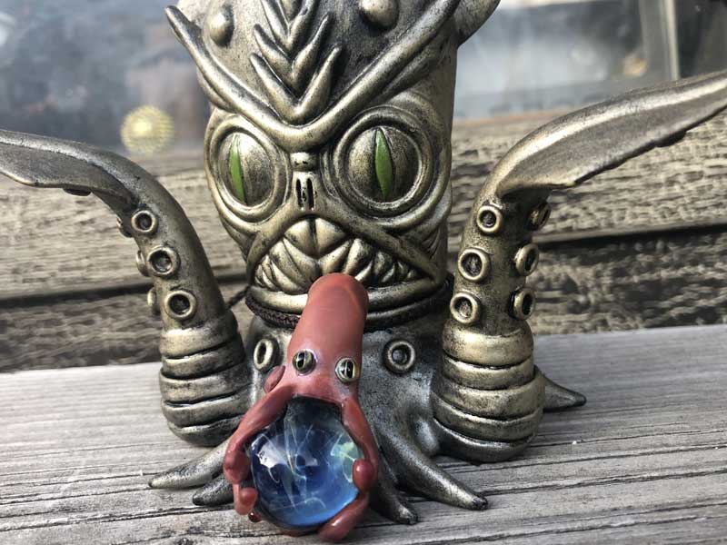 ���e�� �}�z�I Octopus �I�N�g�p�X�E�^�R �l�b�N���X N-2056�R�t�� Pyrex Glass �̃A�[�g�K���X�̃A�N�Z�T���[