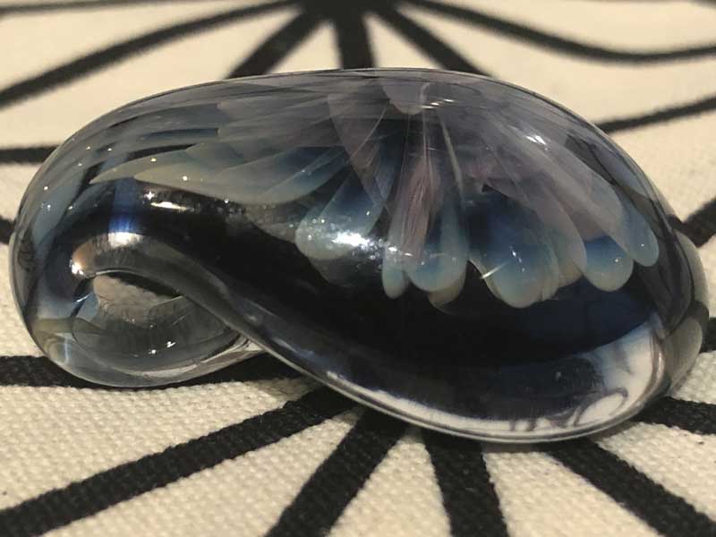 ���e�� �}�z�I �t�@�i �y���_���g N-3065 �R�t�� Pyrex Glass ���g�p�����A�[�g�K���X�̃l�b�N���X