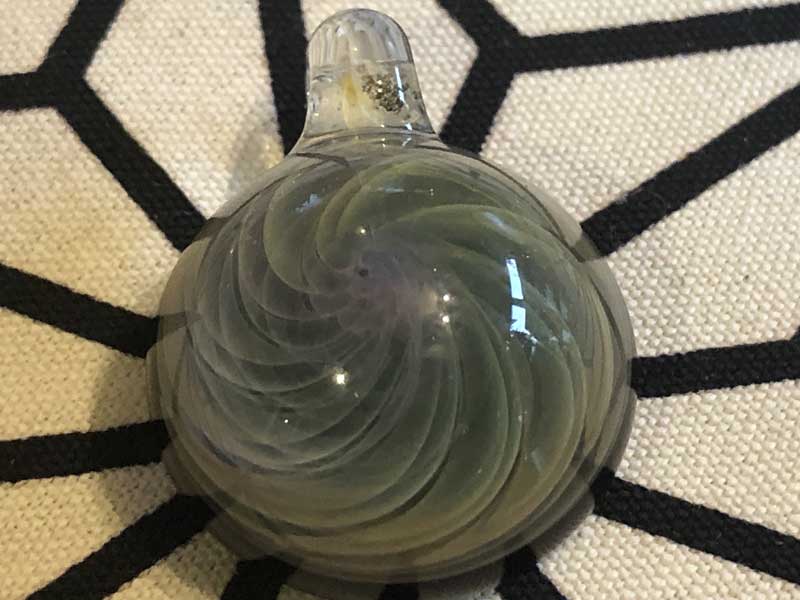 ���e�� �}�z�I Spiral �Q�� �y���_���g N-2264 �R�t�� Pyrex Glass ���g�p�����A�[�g�K���X�̃l�b�N���X