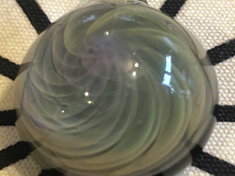 ���e�� �}�z�I Spiral �Q�� �y���_���g N-2264 �R�t�� Pyrex Glass ���g�p�����A�[�g�K���X�̃l�b�N���X