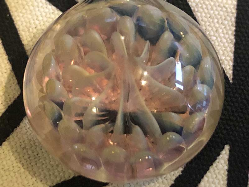 ���e�� �}�z�I Buds�A�o�b�Y �y���_���g N-2365 �R�t�� Pyrex Glass ���g�p�����A�[�g�K���X�̃l�b�N���X