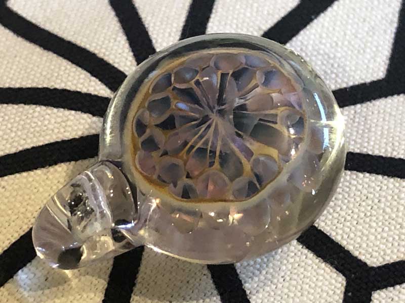 ���e�� �}�z�I Buds�A�o�b�Y �y���_���g N-2365 �R�t�� Pyrex Glass ���g�p�����A�[�g�K���X�̃l�b�N���X