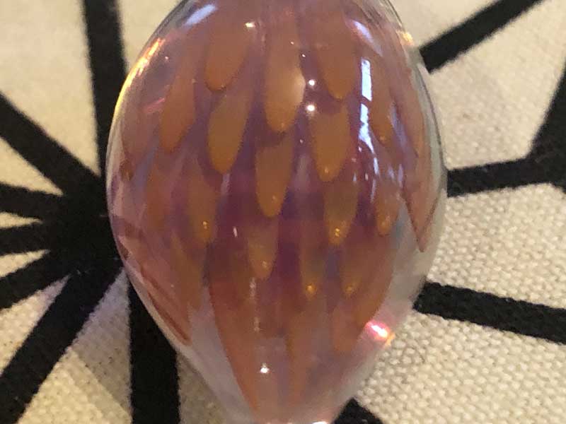 ���e�� �}�z�I �t�@�i �y���_���g N-2483 �R�t�� Pyrex Glass ���g�p�����A�[�g�K���X�̃l�b�N���X