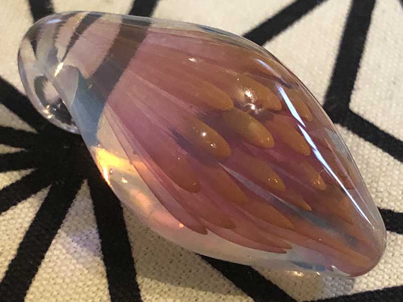 ���e�� �}�z�I �t�@�i �y���_���g N-2483 �R�t�� Pyrex Glass ���g�p�����A�[�g�K���X�̃l�b�N���X