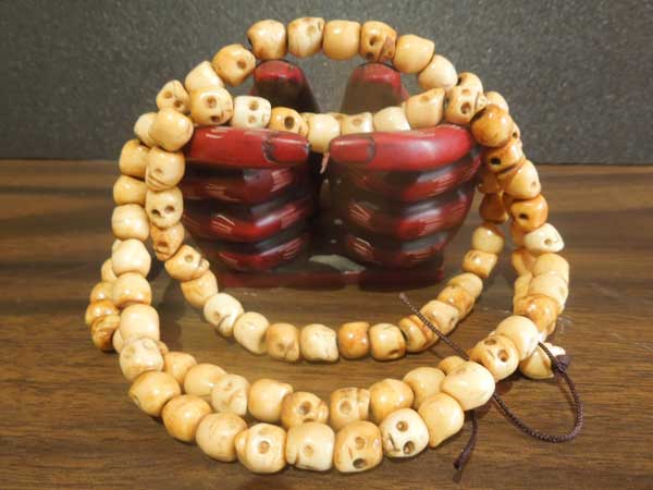 �V�i ���� Bone Skull Beads��108�� �g�p���� �X�J���̐���