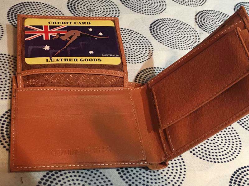 Australia Kangaroo Leather Wallet �I�[�X�g�����A�� �J���K���[�v�̊v���z