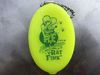 US Rubber Coin Case、Coin Purse/RAT FINK/Yellow