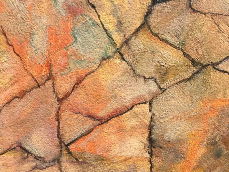 Vintage Abstract Oil Paint �r���e�[�W �A�u�X�g���N�g�Ȗ��G�A���ۉ�