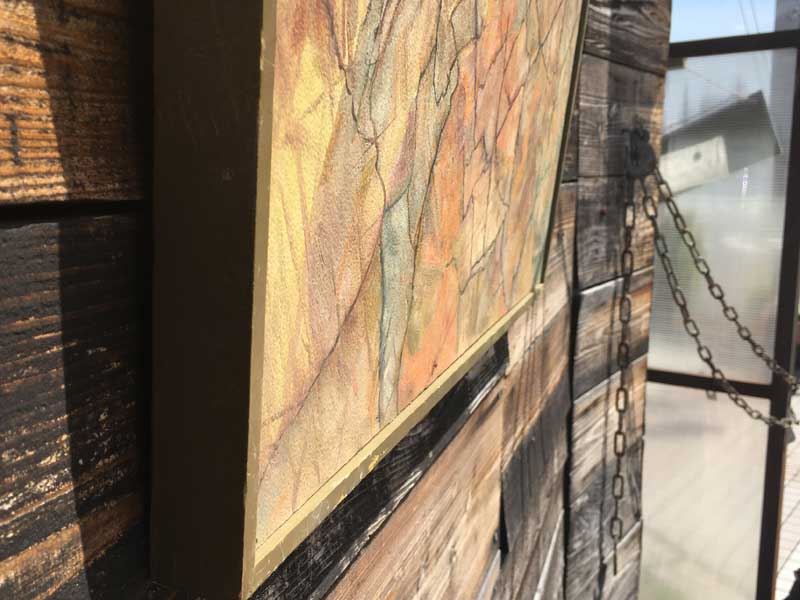 Vintage Abstract Oil Paint �r���e�[�W �A�u�X�g���N�g�Ȗ��G�A���ۉ�