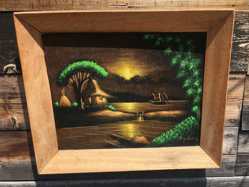 Vintage Air Brush Art �r���e�[�W�@�쉈���̃W�����O�����`���ꂽ�G�A�u���V�A�[�g