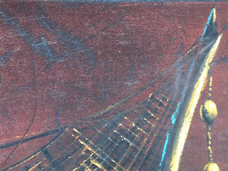 Vintage Air Brush Art �r���e�[�W�@�����[�W�T�C�Y �쉈���̑D�ƃW�����O���̃G�A�u���V�A�[�g