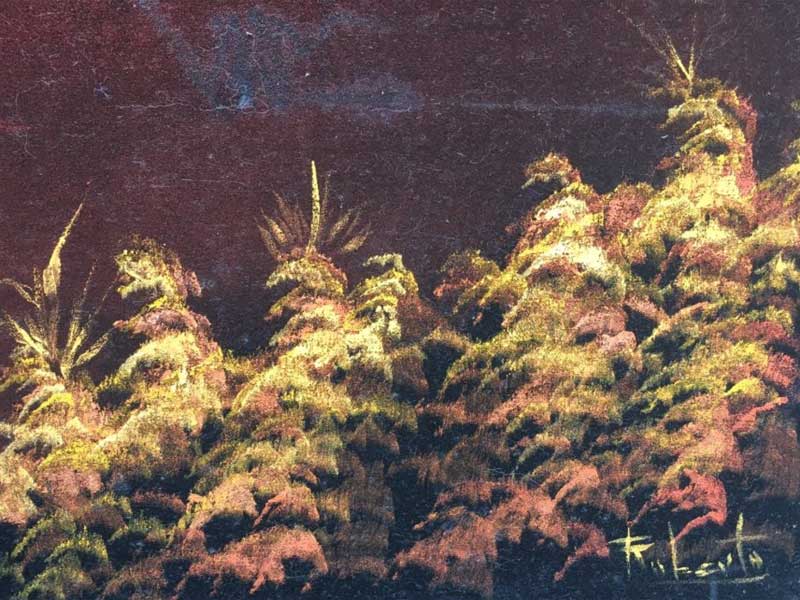 Vintage Air Brush Art �r���e�[�W�@�����[�W�T�C�Y �쉈���̑D�ƃW�����O���̃G�A�u���V�A�[�g