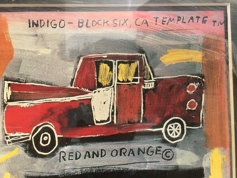 Basquiat Pop Art /�o�X�L�A �|�b�v�A�[�g �|�X�^�[ �z���}�b�g�����@�X�`�[�����t���[���t