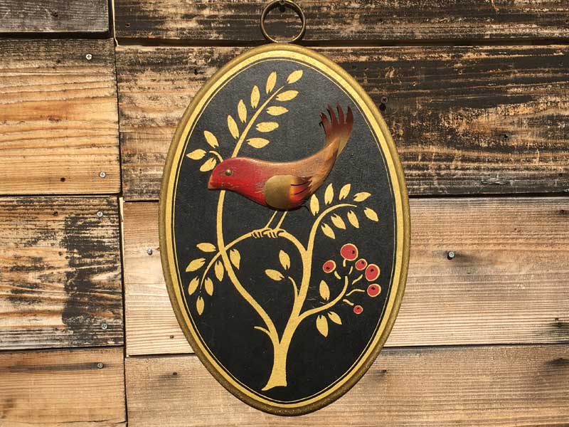 Vintage Wall Deco Art 1965 MASKETEERS Bird 1965�N���@���̗��̓I�ȃE�H�[���f�R