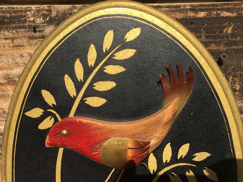 Vintage Wall Deco Art 1965 MASKETEERS Bird 1965�N���@���̗��̓I�ȃE�H�[���f�R