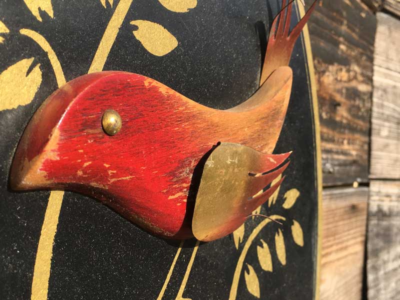 Vintage Wall Deco Art 1965 MASKETEERS Bird 1965�N���@���̗��̓I�ȃE�H�[���f�R