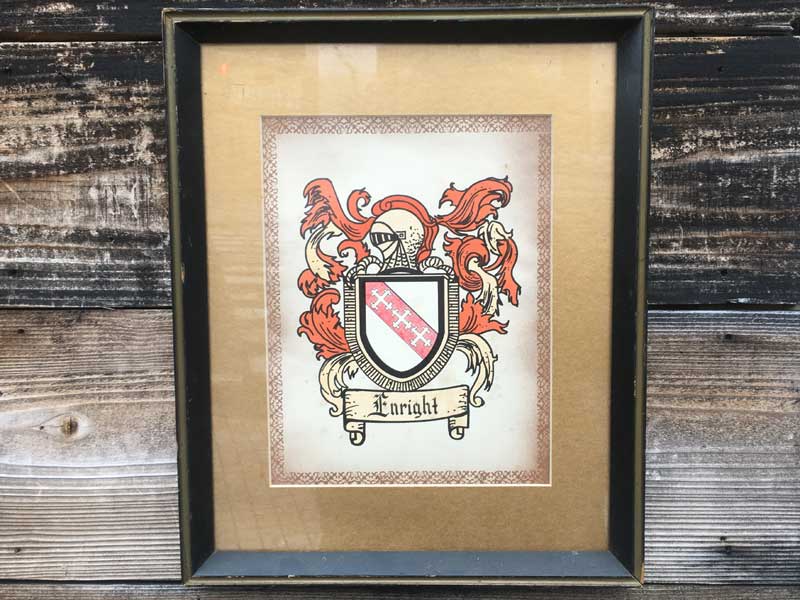 Antique�AVintage�AUsed Enright family crest Art/�Â���͂̃V���N�v�����g�A�[�g