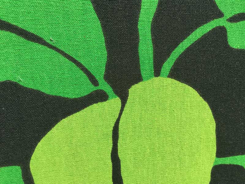 Vintage Green Plant Fabric Art�A�r���e�[�W �O���[���v�����g �t�@�u���b�N�A�[�g