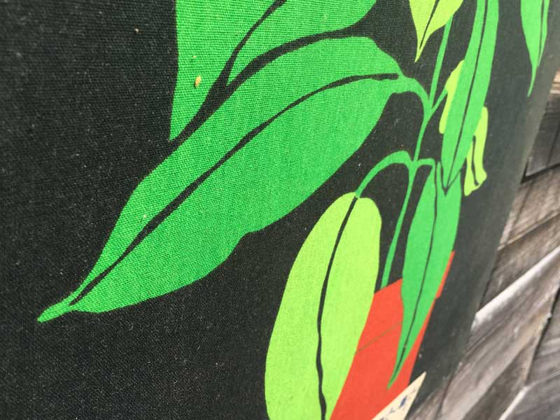 Vintage Green Plant Fabric ArtAre[W O[vg t@ubNA[g