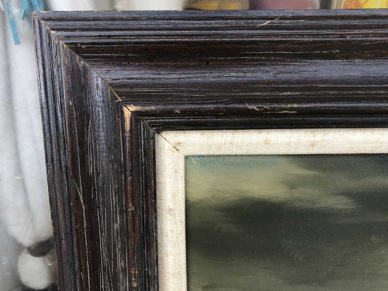 US Vintage�AAntique Art/Hardcore Ocean �A�n�[�h�R�A�ȋɊ��̊C�̊G�A���G 