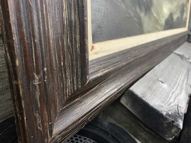 US Vintage�AAntique Art/Hardcore Ocean �A�n�[�h�R�A�ȋɊ��̊C�̊G�A���G 