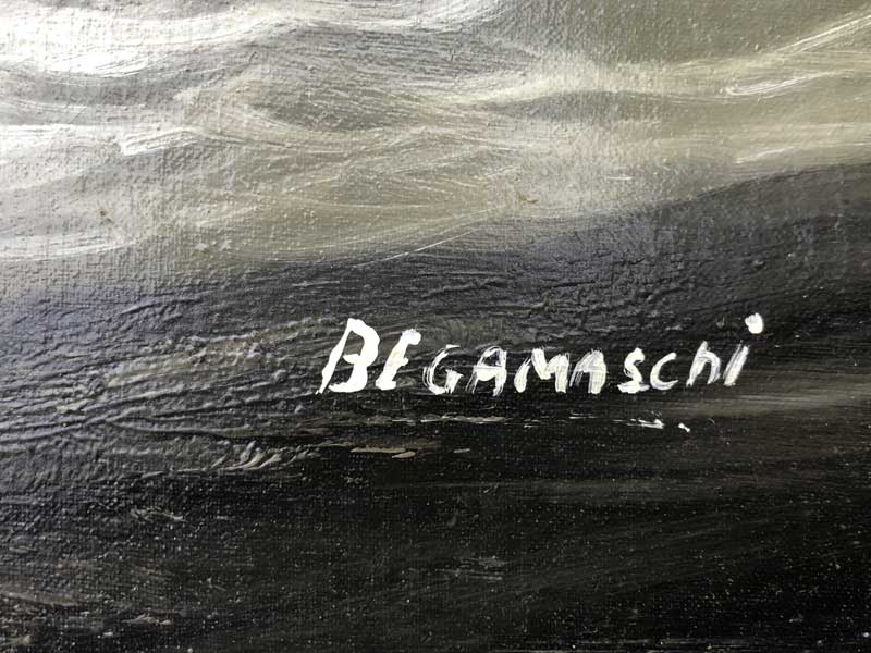 US Vintage�AAntique Art/Hardcore Ocean �A�n�[�h�R�A�ȋɊ��̊C�̊G�A���G 